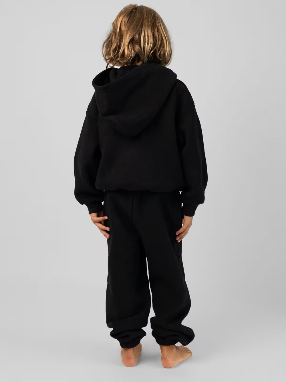 Kids Black Fleece Joggers - Cozy Everyday Sweatpants